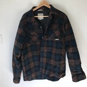 Iron & Resin puffy flannel, Mens